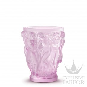 10801300 Lalique Bacchantes Ваза "Розовый" 24см