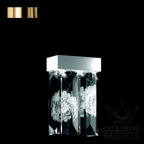 10435000+gold Lalique Serene "Dahlia" Бра, настенный светильник (4 Призмы) "Позолоченный" 22x12x34см