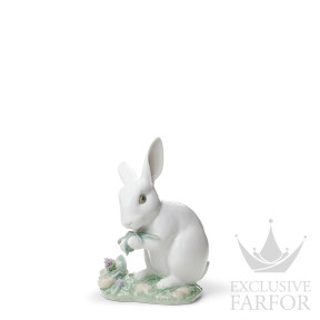 01008517 Lladro Animal Kingdom "Lladro Chinese Zodiac Collection"Статуэтка "Кролик" 15 x 10см