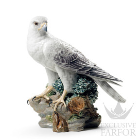 01008722 Lladro Animal Kingdom "Birds" (Лимитированная серия на 3000 пред.)Статуэтка "Сокол" 41 x 35см