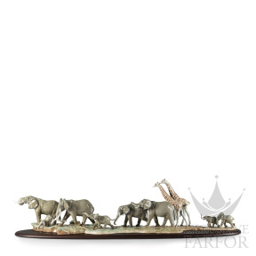 01009394 Lladro Animal Kingdom "African Savannah"Статуэтка "Африканская саванна" 29 х 120см