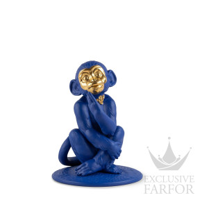 01009548 Lladro Animal Kingdom "Boldblue" Статуэтка "Синяя обезьянка" 23 х 17см