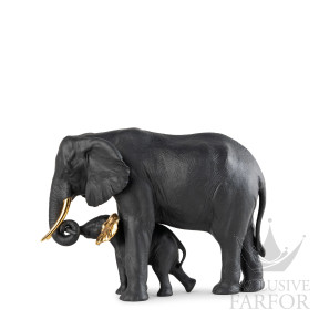 01009581 Lladro Animal Kingdom "Boldblack" (Лимитированная серия на 1000 пред.) Статуэтка "Показывая путь (черный)" 27 х 29см