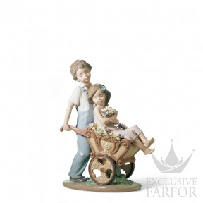 01006850 Lladro Childhood & Fairy Tales "In my garden"Статуэтка "Красивейшая из всех" 24 x 21см