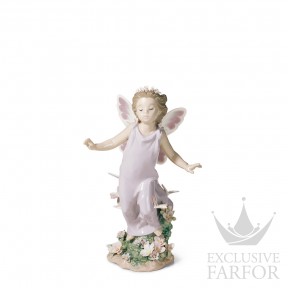 01006875 Lladro Childhood & Fairy Tales "In my garden"Статуэтка "Крылья мотылька" 23 x 15см