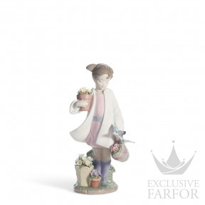 01008240 Lladro Childhood & Fairy Tales "In my garden"Статуэтка "Нежная природа" 23 x 11см