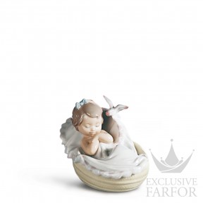 01006710 Lladro Family Stories "Birth"Статуэтка "Уютные сны" 10 x 12см