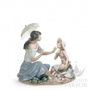 01006910 Lladro Family Stories "Motherhoods"Статуэтка "Хороша, как цветок" 27 x 28см