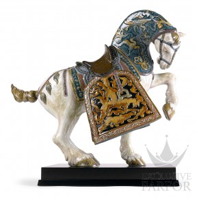 01001943 Lladro High Porcellaine (Лимитированная серия на 1000 пред.)Статуэтка "Восточный конь (глазированный)" 57 x 66см
