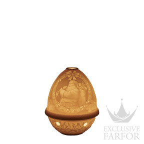 Подсвечник-литофан "Санта Клаус" 12 x 9см