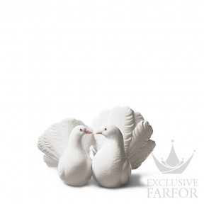 01001169 Lladro Love stories "Anniversaries"Статуэтка "Два голубя" 12 x 19см