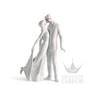 01007231 Lladro Love stories "Re-Cyclos"Статуэтка "Любовь I (цветы)" 32 x 21см