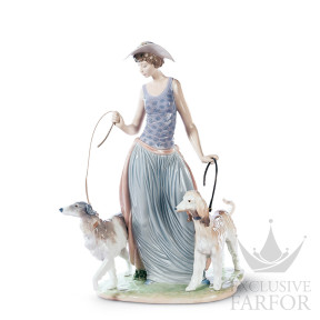 01005802 Lladro Romanticism "Ladies"Статуэтка "Променад" 39 x 23см