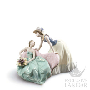 01009222 Lladro Romanticism "Ladies"Статуэтка "На вечеринке" 23 x 29см