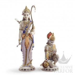 01001972 Lladro Spirituality "Hinduism" (Лимитированная серия на 1800 пред.)Статуэтка "Лакшман и хануман" 46 x 29см