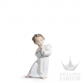 01004540 Lladro Spirituality "Angels"Статуэтка "Ангел с флейтой" 16 x 8см