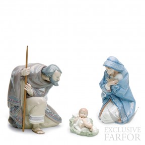 01007804 Lladro Spirituality "Christianity" Набор статуэток "Благословенная ночь" 22 x 44см