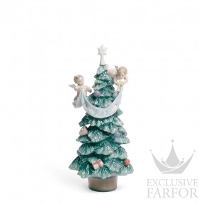 01008403 Lladro Spirituality "Christianity"Статуэтка "Рождественская ель" 28 x 13см