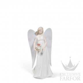 01008534 Lladro Spirituality "Christianity" Верхушка для ёлки "Снежный ангел" 22 x 11см