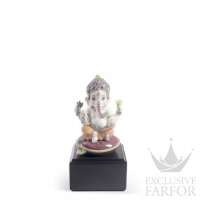 01008672 Lladro Spirituality "Hinduism"Статуэтка "Бал Ганеша" 18 x 9см