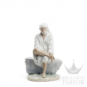 01008707 Lladro Spirituality "Hinduism"Статуэтка "Саи Баба" 26 x 18см