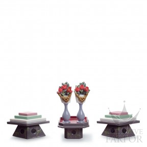 01008774 Lladro World Cultures "Orientalism"Статуэтка "Столы для сладостей и персиковых цветов" 16 x 20см