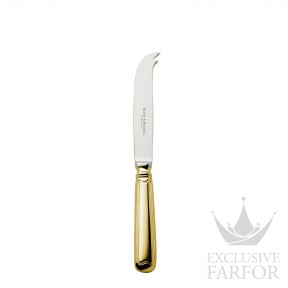 04543092 Robbe & Berking Alt-Faden "Серебро + сплошная позолота" Нож для сыра со стальным лезвием 20см