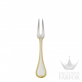 05732031 Robbe & Berking Classic-Faden "Посеребрение + узорная позолота" Вилка для мяса, большая 17,8см