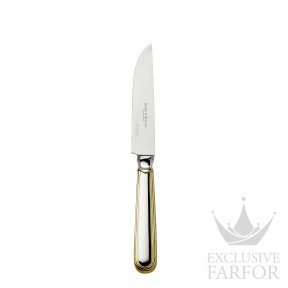 05732084 Robbe & Berking Classic-Faden "Посеребрение + узорная позолота" Нож для стейков 22,3см