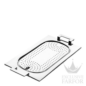 05003565 Robbe & Berking Alta "Серебро" Поднос для рыбы и спаржи 47,5х24,5см