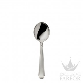 06003025 Robbe & Berking Art Deco "Серебро" Ложка круглая для супа и сливок 15см