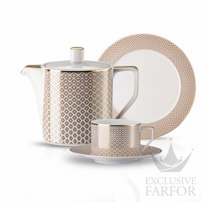 10460-404308-2 Rosenthal Francis Carreau Beige Чайный сервиз на 6 персон, 21 предмет