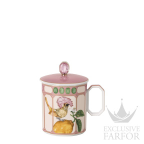 10570-426408-15482 Rosenthal Swarovski Idyllia "Flycatcher Pink" Кружка с крышкой 0,39л