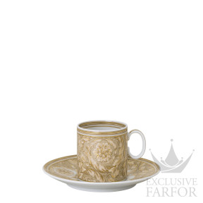 19335-403782-14715 Rosenthal Versace Barocco "Beige" Чашка эспрессо с блюдцем 0,1л