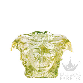 69183-321679-47019 Rosenthal Versace Medusa Grande "Yellow-Green" Ваза 19см