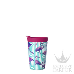 OB18122061129 Sieger by Fürstenberg My Companion Кружка To Go "The Flamingos" 0,35л