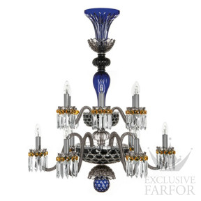 Люстра на 12 свечей "Фланель-серый, Темно-синий, Черный" 105 x 80см