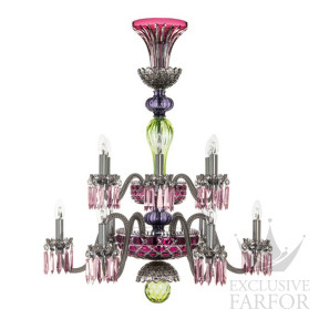 Люстра на 12 свечей "Фланель-серый, Шартрёз-зеленый, Аметист" 105 x 80см