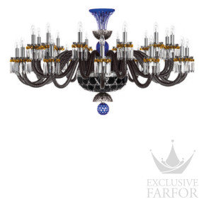 Люстра на 24 свечей "Фланель-серый, Темно-синий, Черный" 110 x 80см