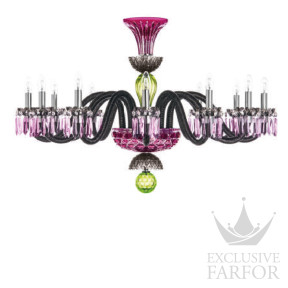 Люстра на 12 свечей "Фланель-серый, Шартрёз-зеленый, Аметист" 87 x 80см