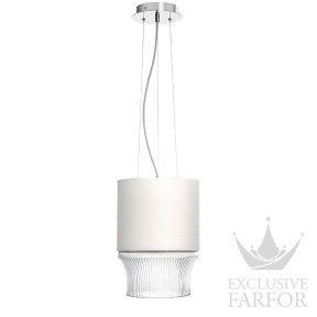 Подвесной светильник "Хромированный, бумажный" 33 х 12см