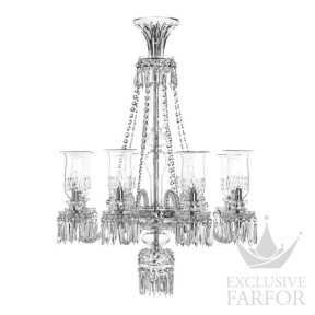 Люстра на 8 свечей (Длинный) "Платин" 110 x 85см