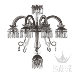 Люстра на 8 свечей "Фланель-серый, Прозрачный" 85 x 85см