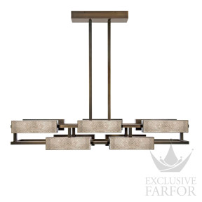 Люстра на 10 ламп "Бронзовый" 140 х 115см