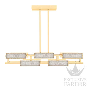 Люстра на 10 ламп "Золотой" 140 х 115см