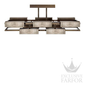 Люстра на 10 ламп "Бронзовый" 140 х 55см