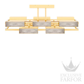 Люстра на 10 ламп "Золотой" 140 х 55см