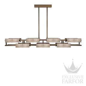 Люстра на 10 ламп "Бронзовый" 200 х 115см