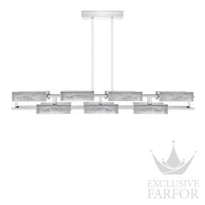 Люстра на 10 ламп "Хромированный" 200 х 115см