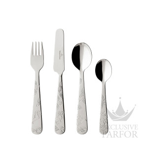 1265302091 VB Happy as a Bear "Сталь" Набор детских столовых приборов из 4 предметов